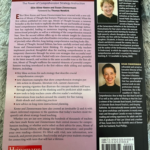 Mosaic of Thought: The Power of Comprehension Strategy Instruction, 2nd Edition - Picture 5 of 5